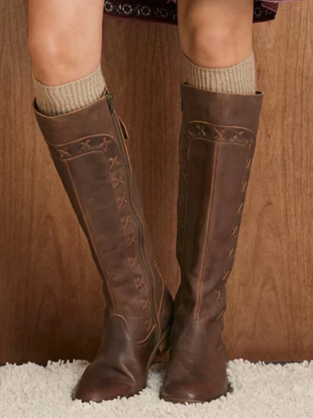 Born Albi Leather Riding Boots EUC Size 6.5